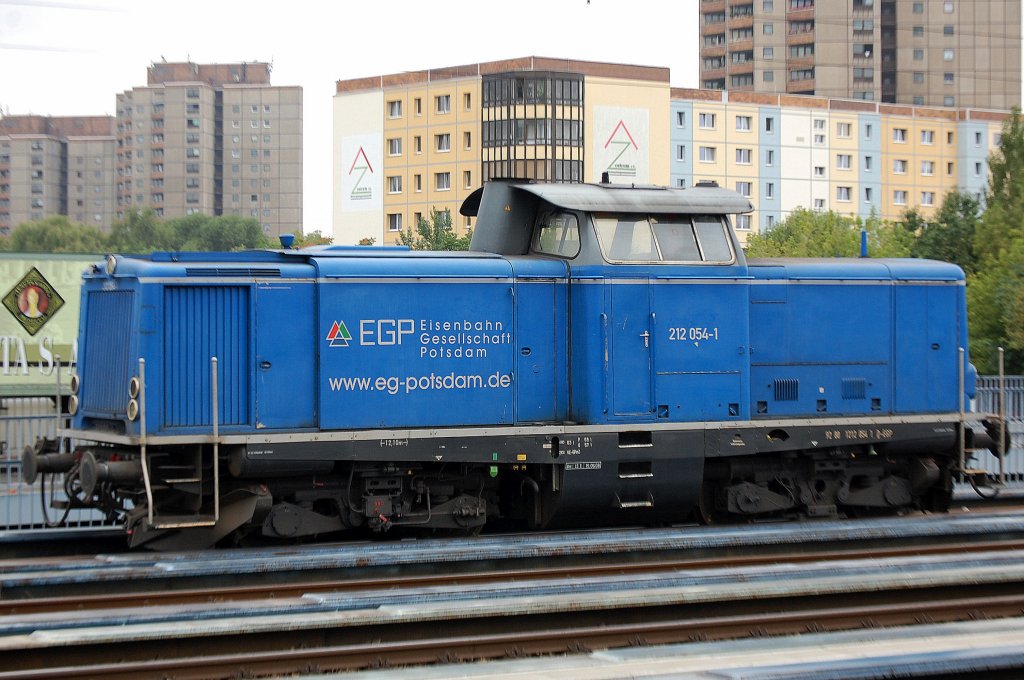 EGP Lok 212 054-1 (92 80 1212 054-1 D-EGP) am 05.09.12 Berlin Greifswalder Str. 
