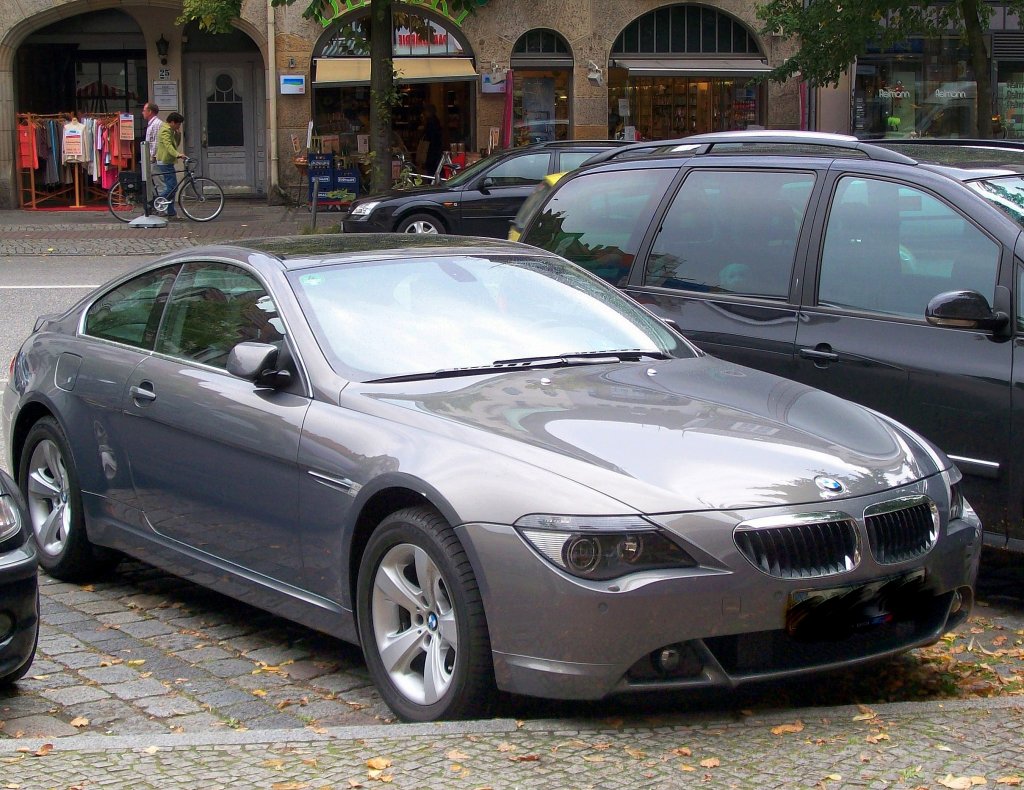 Formalternative bei BMW, die BMW 6er Coup Reihe, also mir gefllt gerade diese BMW Reihe besonders gut, 28.08.08 Berlin-Zehlendorf.