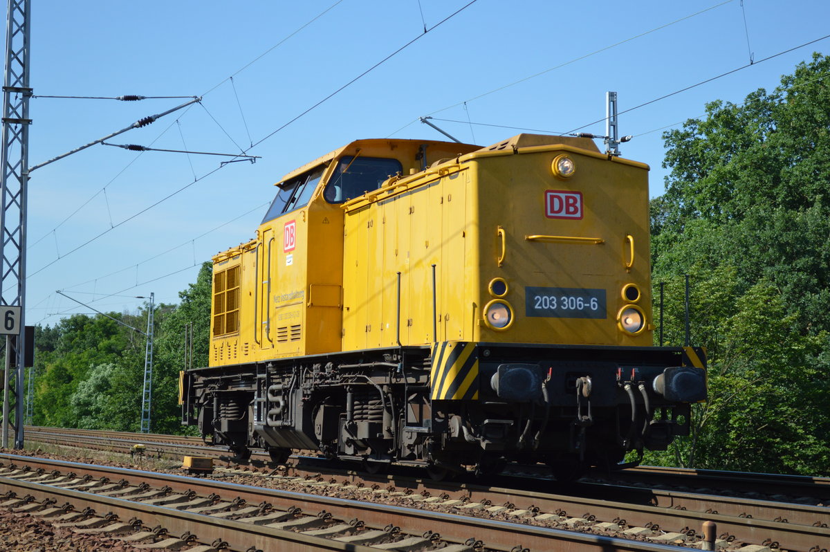 DB Netz Instandhaltung mit der 203 306-6 am 19.07.17 Berlin-Wuhlheide.