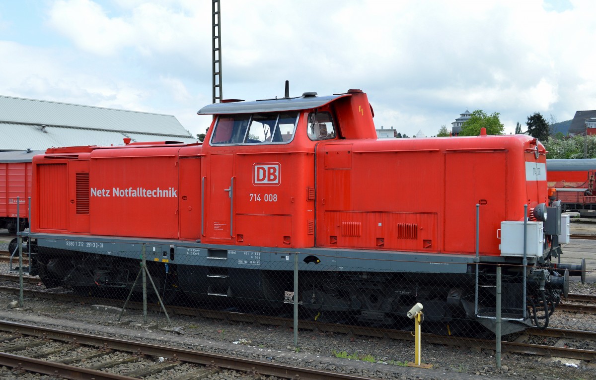 DB Netz Notfalltechnik 714 008 (92 80 1 212 251-3) am 03.06.14 DB Werk Fulda.