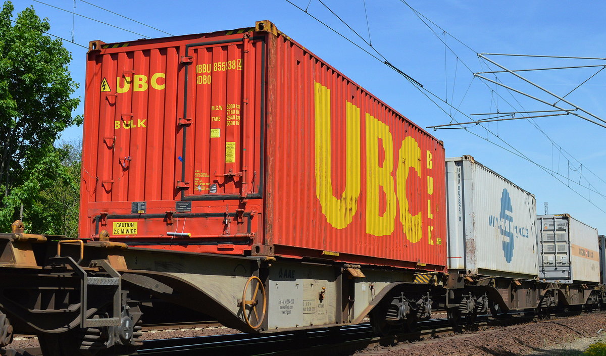 Die niederländische Interbulk Group mit einem 40’ Standard UBC BULK Container am 17.05.17 Berlin-Wuhlheide.