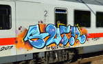 graffiti-an-bahnfahrzeugen/576581/graffiti-an-einem-ic-personenwagen-gesichtet-am Graffiti an einem IC-Personenwagen gesichtet am 02.06.17 Bf. Berlin-Hohenschönhausen