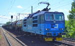 CD Cargo mit der 372 011-7 und einem gemischten Güterzug aus Tschechien am 31.07.17 Dresden-Strehlen.