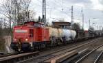 BR 298/410894/298-319-5-mit-gemischtem-gueterzug-am 298 319-5 mit gemischtem Güterzug am 02.03.15 Berlin-Karow.