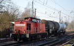 298 313-8 mit Übergabe-Güterzug am 08.02.18 Berlin-Hirschgarten.