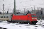 101 039-6 mit dem Berlin-Warschau-Express Zuggespann Richtung Berlin-Jungfernheide, 04.01.11 Berlin-Beusselstr.