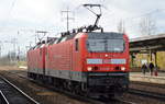 Doppeltraktion 143 030-5 (S Bahn Rhein Ruhr Logo) + 143 176-6 am 20.11.17 BF.