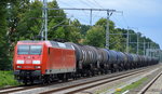 145 084-5 mit Kesselwagenzug am 05.07.16 Eichwalde bei Berlin.