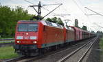 BR 145/585306/doppeltraktion-145-027-9--145-032-9 Doppeltraktion 145 027-9 + 145 032-9 mit Erzzug (leer) Richtung Rostock am 30.05.17 Berlin-Hohenschönhausen.