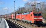 BR 152/598901/erzzzug-ab-rostock-mit-doppeltraktion-152 Erzzzug ab Rostock mit Doppeltraktion 152 060-0 + 152 081-6 Richtung Eisenhüttenstadt am 06.02.18 Mühlenbeck bei Berlin.