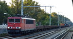 BR 155/524065/155-004-5-mit-gemischtem-gueterzug-am 155 004-5 mit gemischtem Güterzug am 07.09.16 Eichwalde bei Berlin Richtung Königs Wusterhausen.
