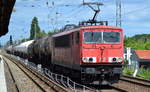 BR 155/581962/155-113-4-mit-gemischtem-kesselwagenzug-am 155 113-4 mit gemischtem Kesselwagenzug am 13.07.17 Berlin-Karow.