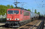 BR 155/583815/155-128-2-mit-einem-kesselwagenzug-leer 155 128-2 mit einem Kesselwagenzug (leer) Richtung Stendell am 21.06.17 BF. Berlin-Hohenschönhausen.