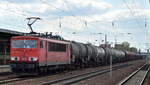 BR 155/584401/155-141-5-mit-einem-sehr-langen 155 141-5 mit einem sehr langen gemischten Güterzug am 20.04.17 Bf. Flughafen Berlin-Schönefeld.