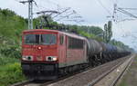 155 191-0 mit Kesselwagenzug am 12.06.17 Berlin-Hohenschönhausen.
