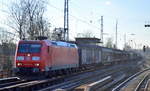 185 177-3 mit gemischtem Güterzug Richtung Bernau am 06.02.18 Berlin-Karow