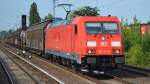 BR 185.3/448867/185-311-8-mit-gemischtem-gueterzug-am 185 311-8 mit gemischtem Güterzug am 03.07.15 Berlin-Karow.