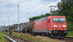 BR 185.3/583486/185-301-9-mit-einem-gemischten-gueterzug 185 301-9 mit einem gemischten Güterzug am 04.08.17 Mühlenbeck bei Berlin Richtung Karower Kreuz Berlin.