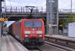 189 014-4 mit Containerzug am 07.10.16 Berlin-Hohenschönhausen.