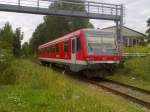 928 551 steht abholbereit am 12.08.11 Berlin-Wilhelmsruh (Stadler Werke Berlin Pankow/Alstom)