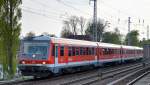 RE nach Szczecin Glowny mit 628 642 + 628 409 am 19.04.14 Berlin-Karow.