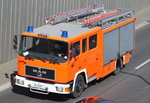 Löschhilfeleistungsfahrzeug LHF 16/16 auf MAN 14.222 Fahrgestell der Berliner Feuerwehr am 21.04.16 Berliner Stadtautobahn Höhe Knobelsdorffstr.