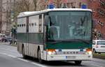 Gefangenentransportbus SETRA Typ? aus Brandenburg, 27.11.12 Berlin-Beusselbrcke.