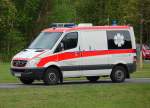 MB Krankentransportfahrzeug der Fa. Berliner Rettungs Team GmbH, 04.05.10 Berlin-Buch Helios-Klinikum. 