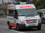 Ford TDCI Krankentransporter der Fa. City Ambulance, 22.10.09 Berliner Stadtautobahn Hhe Knobelsdorffstr.