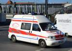 VW Hochdach Krankentransporter der Fa. Spree Ambulance aus Berlin am 13.03.14 Berlin-Pankow.