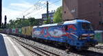 containerzuege/880883/egp---eisenbahngesellschaft-potsdam-mbh-potsdam EGP - Eisenbahngesellschaft Potsdam mbH, Potsdam [D] mit ihrer Smartron '192 103' [NVR-Nummer: 91 80 6192 103-0 D-EGP] und einem Containerzug Richtung Hamburger Hafen am 14.05.25 Höhe Bahnhof Hamburg-Harburg.