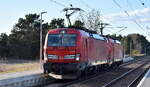 db-cargo-ag/912850/db-cargo-ag-mainz-d-mit DB Cargo AG, Mainz [D] mit der Doppeltraktion Vectrons  '193 035' [NVR-Nummer: 91 80 6193 035-3 D-DB] + '193 367' [NVR-Nummer: 91 80 6193 367-0 D-DB] Richtung Ziltendorf EKO am 08.04.26 Höhe Bahnhof Wiesenau.