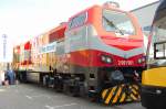 Eine neue Diesellokomotive vom europischen Hersteller EMD mit der Nr. 2 061 501 (98 78 2 061 501-9), InnoTrans 2010 am 24.09.10