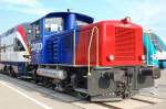 Messebilder/95982/modernisierte-diesellokomotive-der-sbb-cargo-eingestellt Modernisierte Diesellokomotive der SBB CARGO eingestellt mit der Nr. TM 98 85 5 232 129-7 CH-SBBC, Messelok InnoTrans am 24.09.10