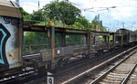 PKW-Transportwageneinheit der Fa. ARS Altmann AG mit der Nr. 23 RIV 80 D-ARS 437 18 99-4(P) Laaers 224 Sb Hbf: Coswig (leer) am 04.07.16 in einem gemischten Güterzug Berlin-Hirschgarten.  