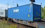 Die SPEDITION Bruhn aus Lübeck ist vor allem auf Bulk-Container spezialisiert bietet aber auch Standartcontainer im Intermodal Bereich an, 03.09.14 Bhf. Flughafen Berlin-Schönefeld.