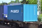 Ein Container der Fa. MACS Cross Trading Gmbh & Co. (MACS MARITIME CARRIER SHIPPING) am 17.06.15 Berlin-Hirschgarten.