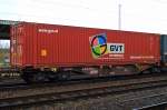 Ein GVT INTERMODAL Container aus den Niederlanden am 18.11.15 Bhf.