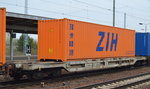 Slowakischer Containertragwagen mit der Nr.