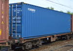 40’ Standard Container der Fa. YuXinOu Logistics Company Ltd.aus der Volksrepublik China am 29.05.17 Berlin-Hohenschönhausen.