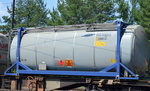 Tankcontainer für den Transport lt UN-Nr. 39/2055 Styrol, monomer, stabilisiert am 08.06.16 Berlin-Hirschgarten.