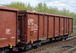 Offener Drehgestellwagen vom tschechischen Einsteller TSS Cargo mit deutscher Registrierung mit der Nr.