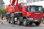 Moderner LIEBHERR-Teleskop-Aufbaukran auf SCANIA ...  Volker St�ckmann 15.06.2012