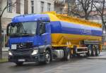 MB NEW ACTROS 1843 mit Tankauflieger der Fa. Contex am 26.03.15 Berlin-Pankow.