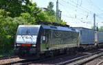 LTE Netherlands B.V. mit der jetzt auch an Hand des FRontlogos erkenntlichen MRCE Dispo ES 64 F4-201/189 201-7 mit KLV-Zug Richtung Polen am 17.05.17 Berlin-Hirschgarten.