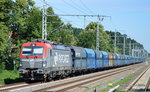 PKP Cargo mit EU46-506/193-506 und Schüttgutwagenzug am 22.06.16 Eichwalde bei Berlin.