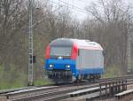 Hier eie weitere Aufnahme der ER 20 fr die rumnische Firma Cargo Trans Vagon, 06.04.11 Mhlenbeck-Mnchmhle.