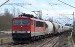 MEG 702/155 179-5 mit Zementstaubzug am 10.03.17 Berlin-Hohenschönhausen.