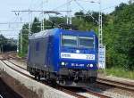 Auch einst in RAG/RBH Diensten, diese Alpha Trains Leasinglok hier mit der Nr. 222/185 CL-009 (91 80 6185 509-7 D-, Bj.2001), 19.07.07 Berlin-Buch.