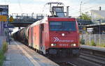 RHC 185 603-8 mit Kesselwagenzug am 22.05.17 BF. Berlin-Hohenschönhausen.